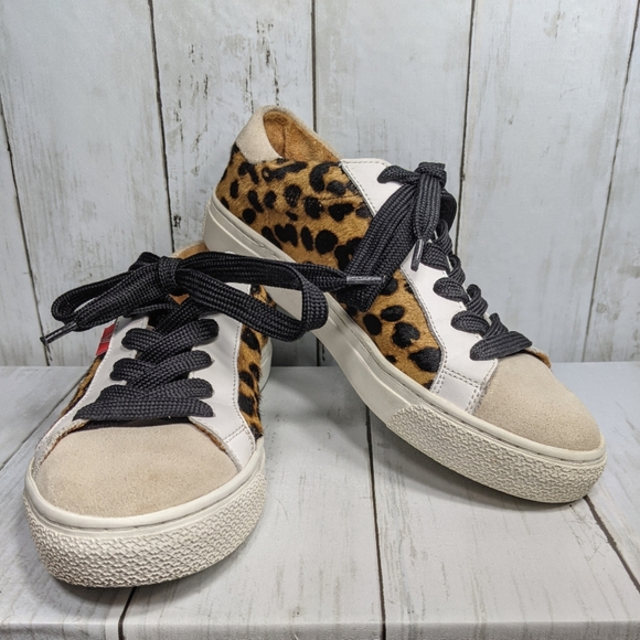 Veronica Beard Shoes - Veronica Beard Sami Leopard Platform Sneakers